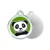 Panda ID Tag - Stainless Steel & Enamel €15.50