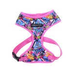 Graffiti Pink Pattern Fabric Dog Harness